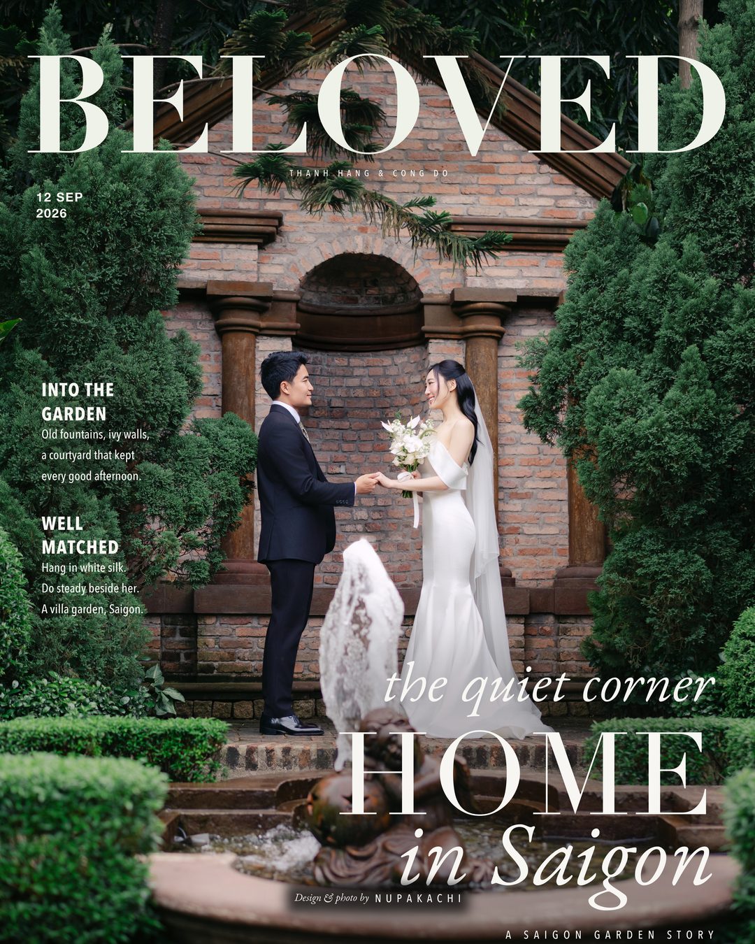 Bìa tạp chí BELOVED của Thanh Hằng và Công Độ