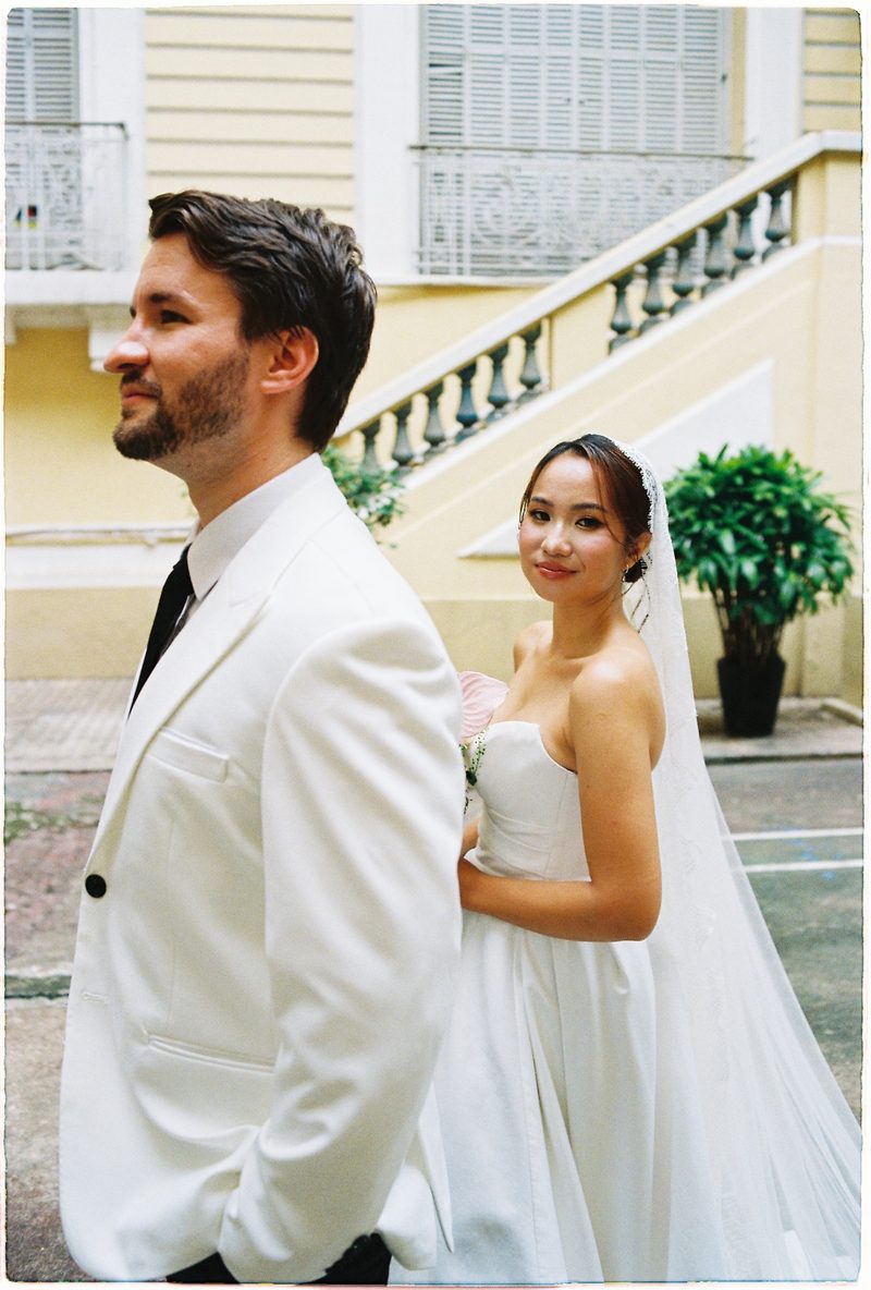 Pre-wedding at the Ho Chi Minh City Museum of Fine Arts on 35mm film (frame 2 of 12)