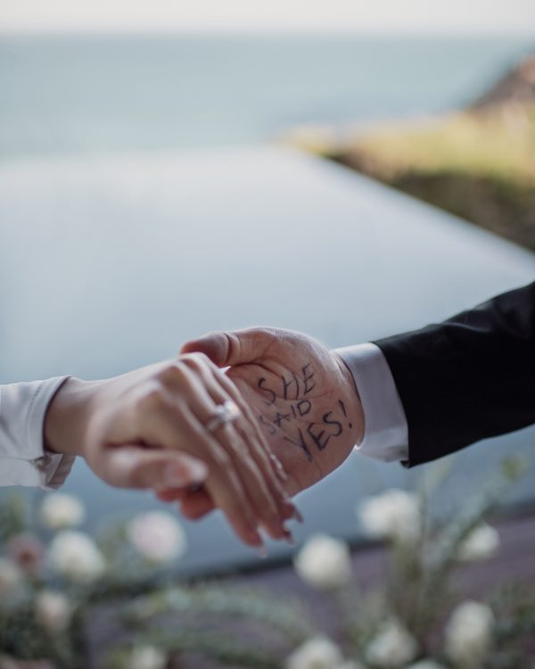 A hand-written yes on the wedding day, Nupakachi Wedding
