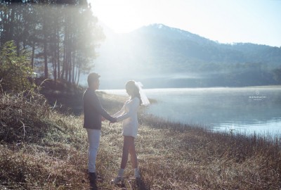 Chụp ảnh cưới ở Hồ Núi Cốc Sang - Xịn - Mịn như TÂY