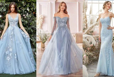 Top # Mẫu váy cưới màu xanh đẹp nhất dành cho cô dâu