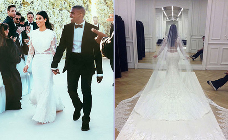 Váy cưới của Kim Kardashian