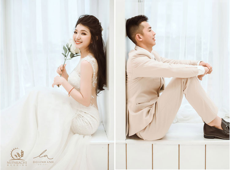 Lựa chọn trước những tư thế chụp ảnh cưới Hàn Quốc trong studio